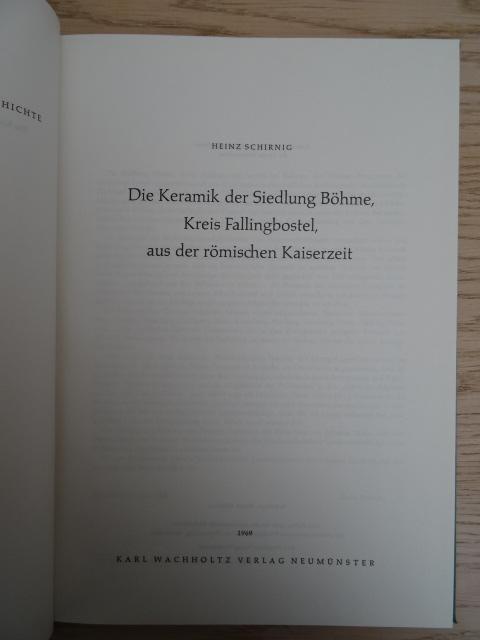 Die Keramik Der Siedlung Bohme Kreis Fallingbostel Aus Der