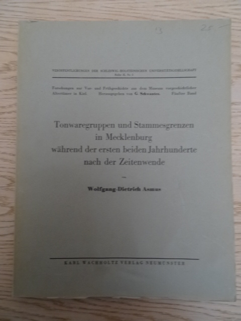 Tonwaregruppen Und Stammesgrenzen In Mecklenburg Wahrend Der