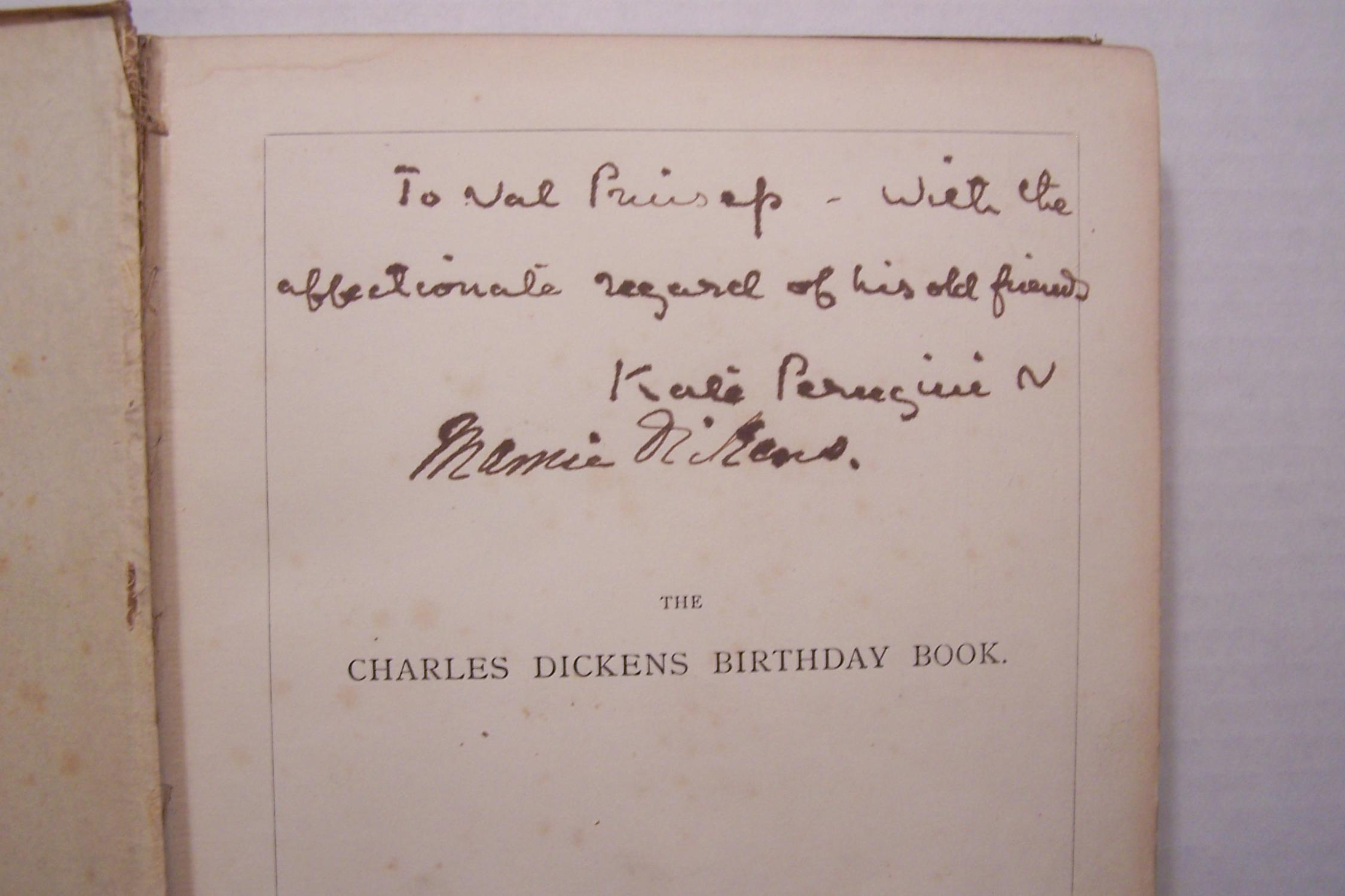 The Charles Dickens Birthday Book by Mary Dickens & Kate Macready ...