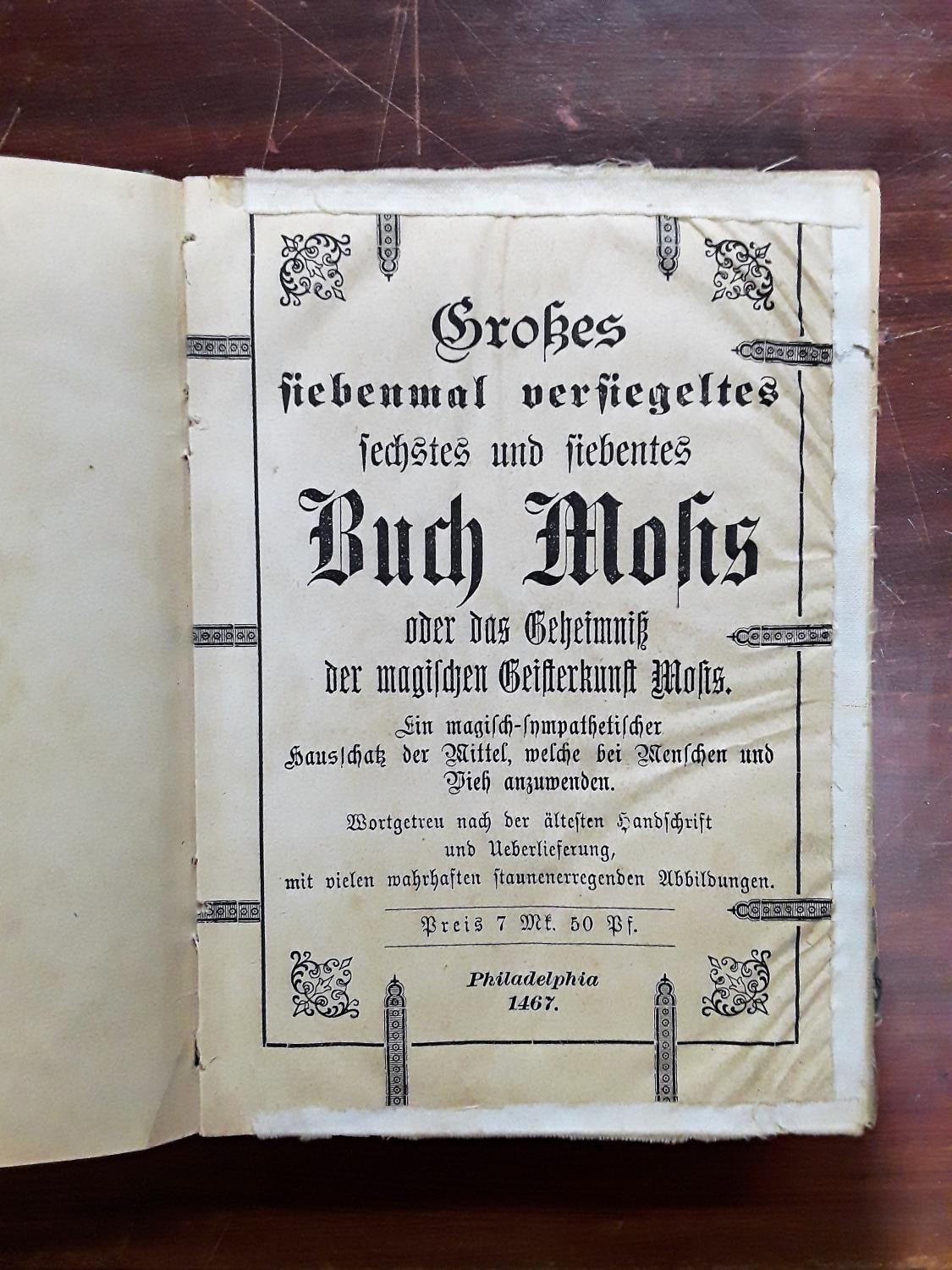 sechstes und siebentes buch mosis - ZVAB