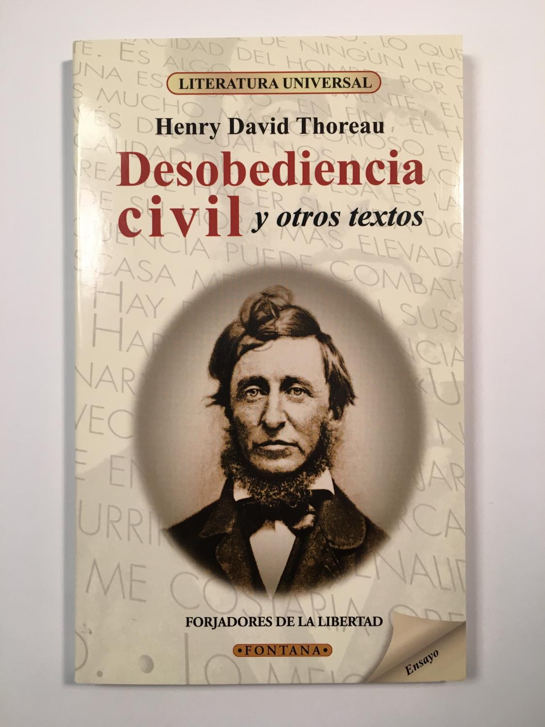 Desobediencia civil y otros textos - Henry David Thoreau