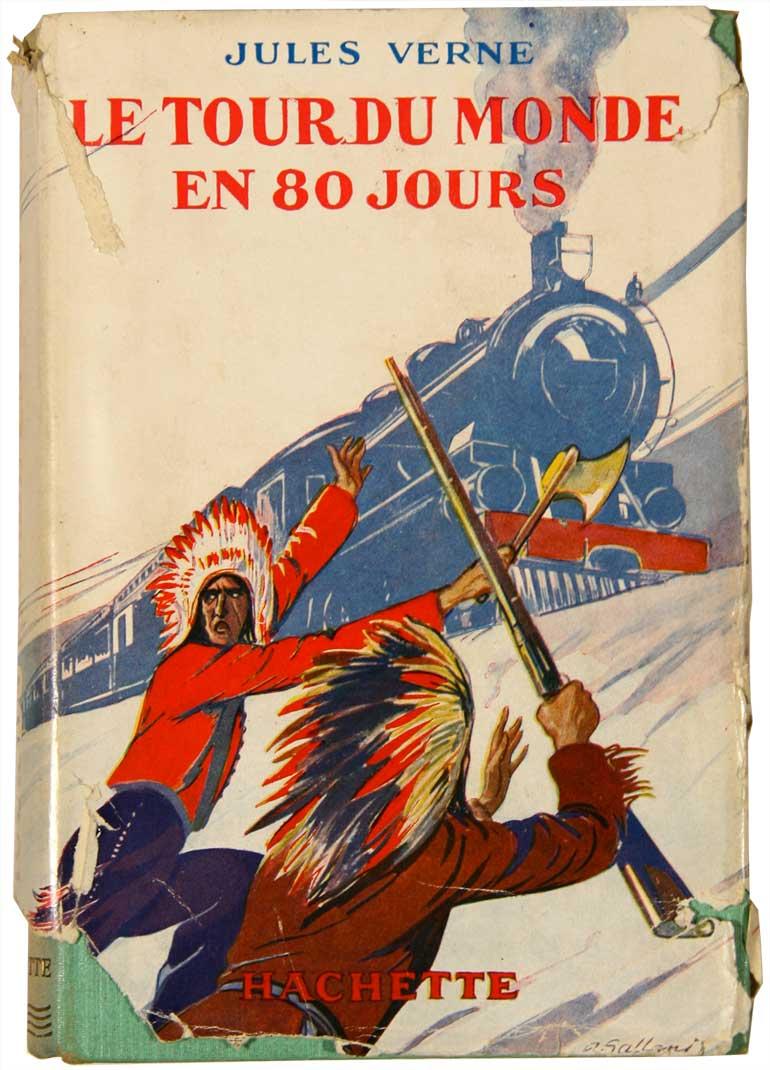 Le tour du monde en 80 jours. Ills. de H. Galland. Collection Hachette