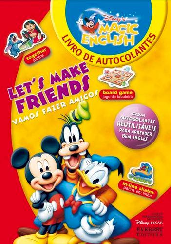 Let's make friends / vamos fazer amigos: livro de autocolantes - Vv.Aa.