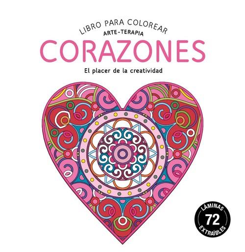 Corazones libro para colorear. arte-terapia - vv.aa.