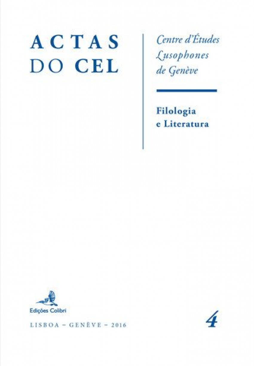 Filologia e Literatura Actas do CEL, n.º 4 (Portuguese Edition)