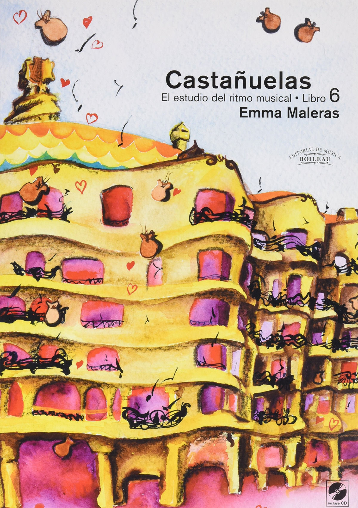 CASTAÑUELAS 6- El estudio del ritmo musical.(+CD) - MALERAS, Emma