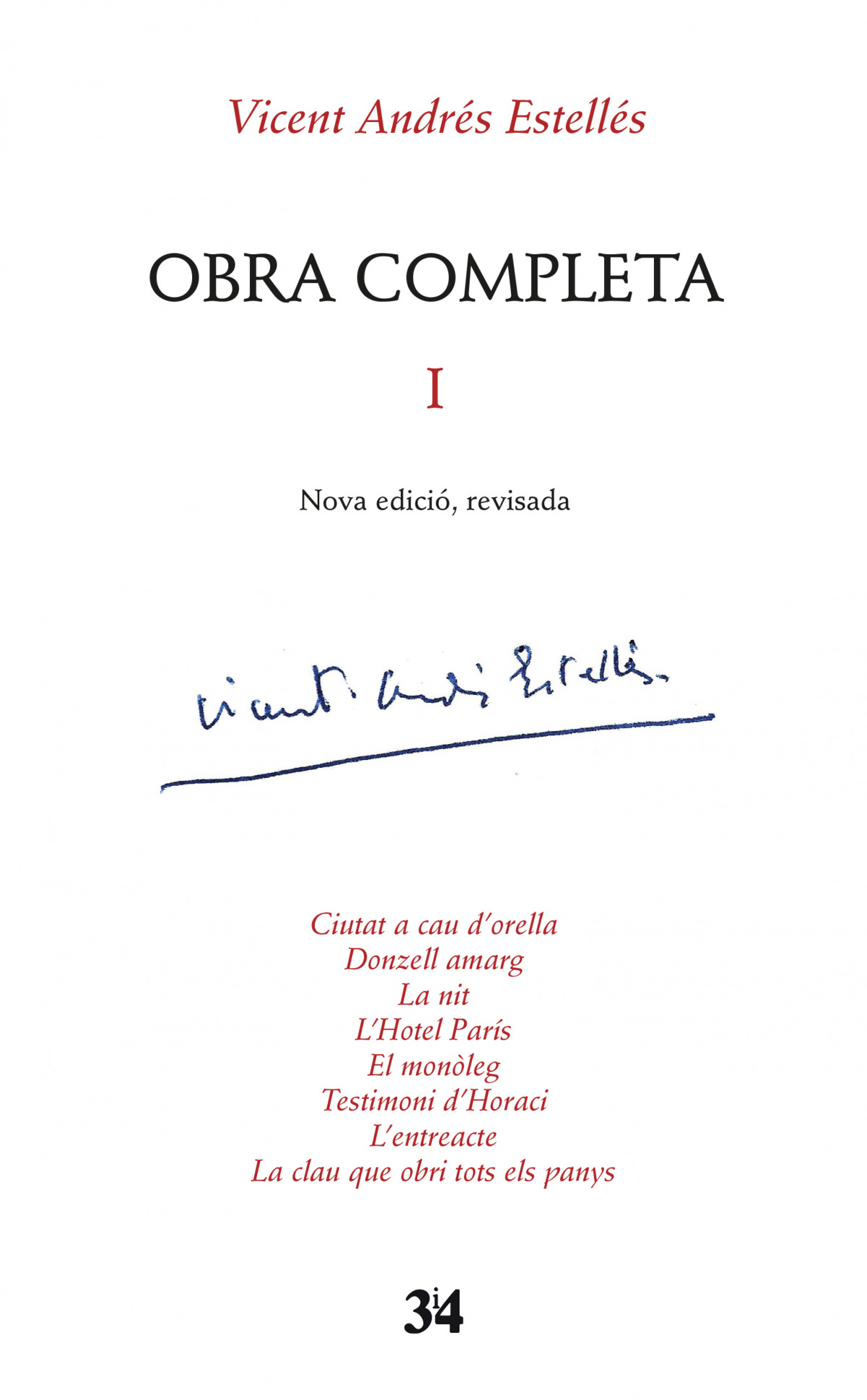 Obra completa i - Vicent Andres Estelles