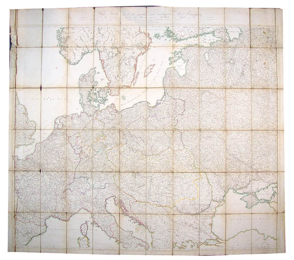 Wege- Karte durch den grösten und wichtigsten Theil Europa's von London bis Moscau, und von Stockholm bis Naepel. - SCHMIDT, J.M.F., MATTHIAS, W.H. and KLÖDEN, C.