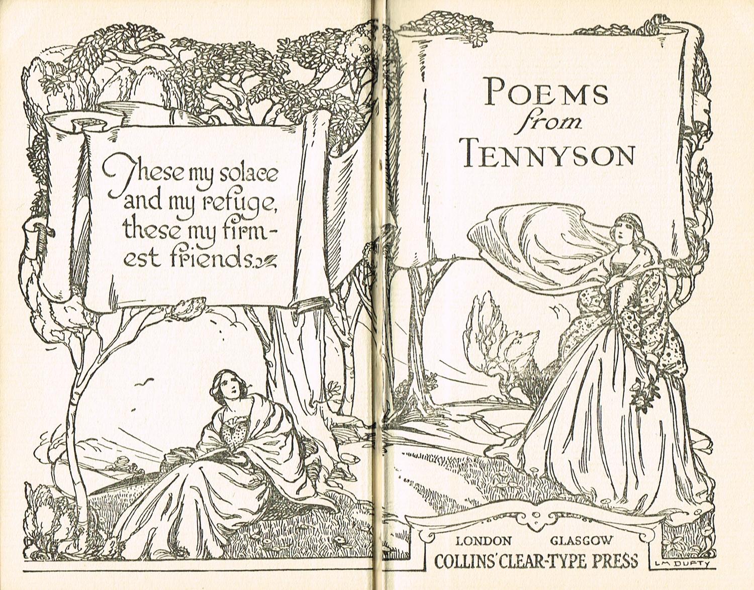 Poems From Tennyson : by Tennyson: Fair Hardcover (1910) | Sapphire Books