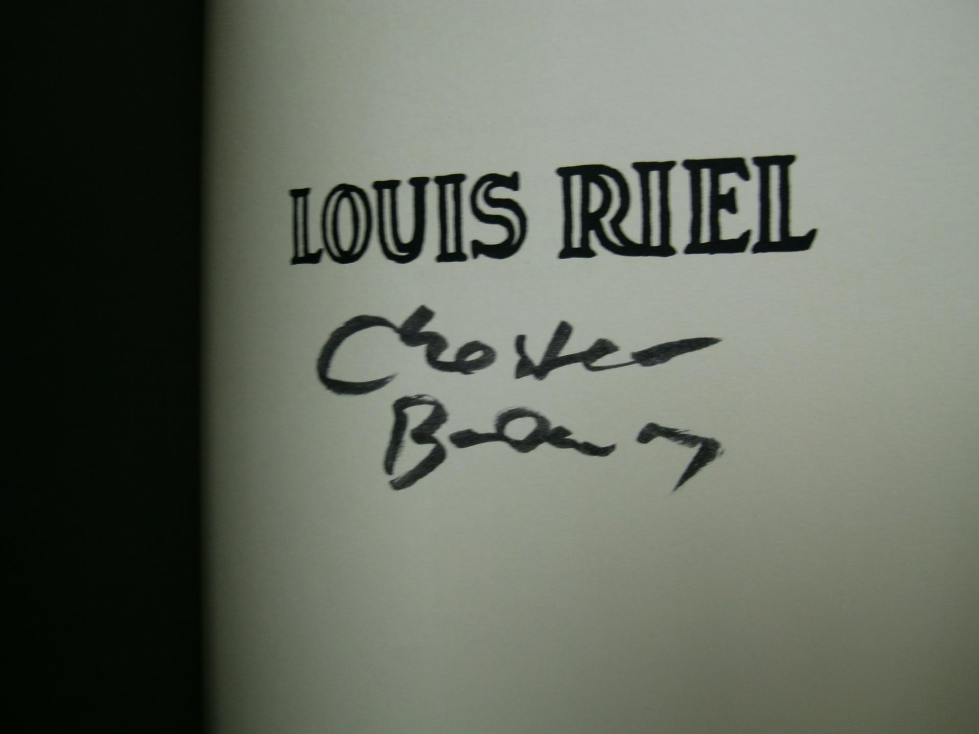 Louis Riel A Comic Strip Biography Louis Riel A Comic Strip Biography