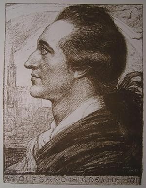 Wolfgang Goethe. 1771. Porträt.