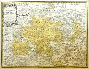 Principatus Brandenburgico Culmbacensis vel Baruthini Tabula Geographica. Landkarte. Oben links T...