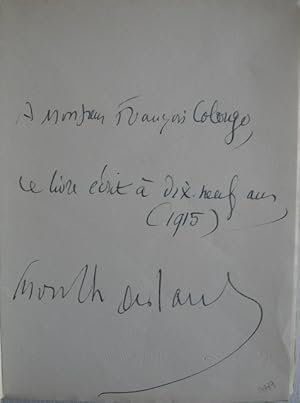 L'exil. Pièce en trois actes (écrite en 1914). Avant-propos de René Groos. Illustrations de Edy L...