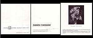 Brochure GIANNI CASSANI (con firma originale). galleria Centro Arte Moderna - Gallarate. 24 genna...