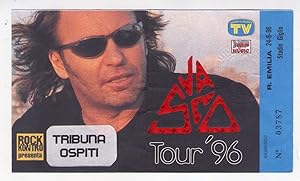 Ticket concerto VASCO ROSSI Tour 1996. Reggio Emilia 24-6-96 (Tribuna ospiti)