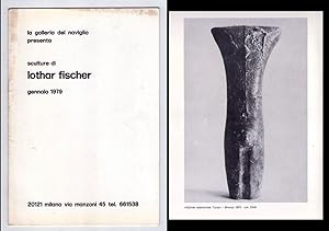 La Galleria del Naviglio presenta "Sculture di Lothar Fischer" Gennaio 1979