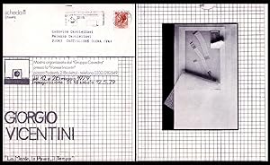 Brochure mostra GIORGIO VICENTINI. Gruppo Cavedra presso la Varese Incontri - Broletto. 12 maggio...