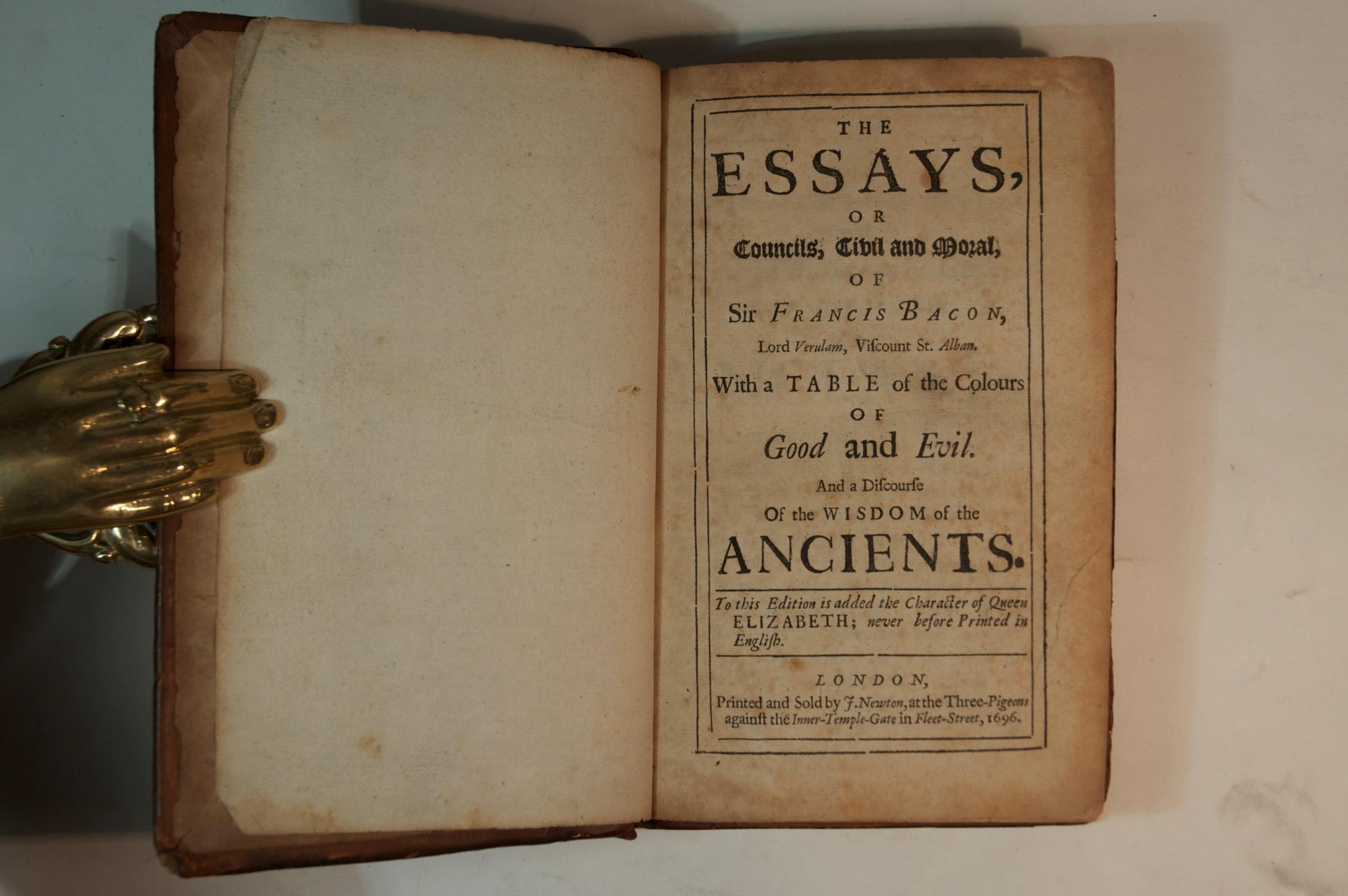 Essays civil and moral