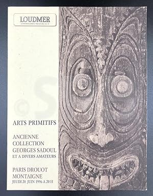 Arts primitifs. Ancienne collection Georges Sadoul et à divers amateurs.- Vente publique à Paris,...