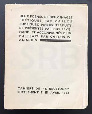 Deux poèmes et deux images poétiques. traduits et présentés par Guy Levis-Mano et accompagnés d'u...