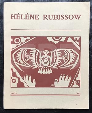 Hélène Rubissow [Elena Rubissova]. Avec un envoi signé de l'artiste.