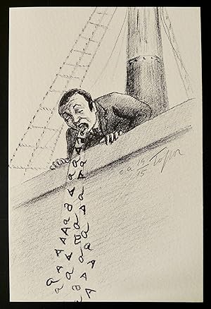 Voyage autour du monde sans la lettre A. Illustrations de Roland Topor. Préface de Jacques Roubau...