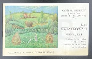 Jean Kwiatkowski. Peintures. Collection de M. Lozada Echenique.