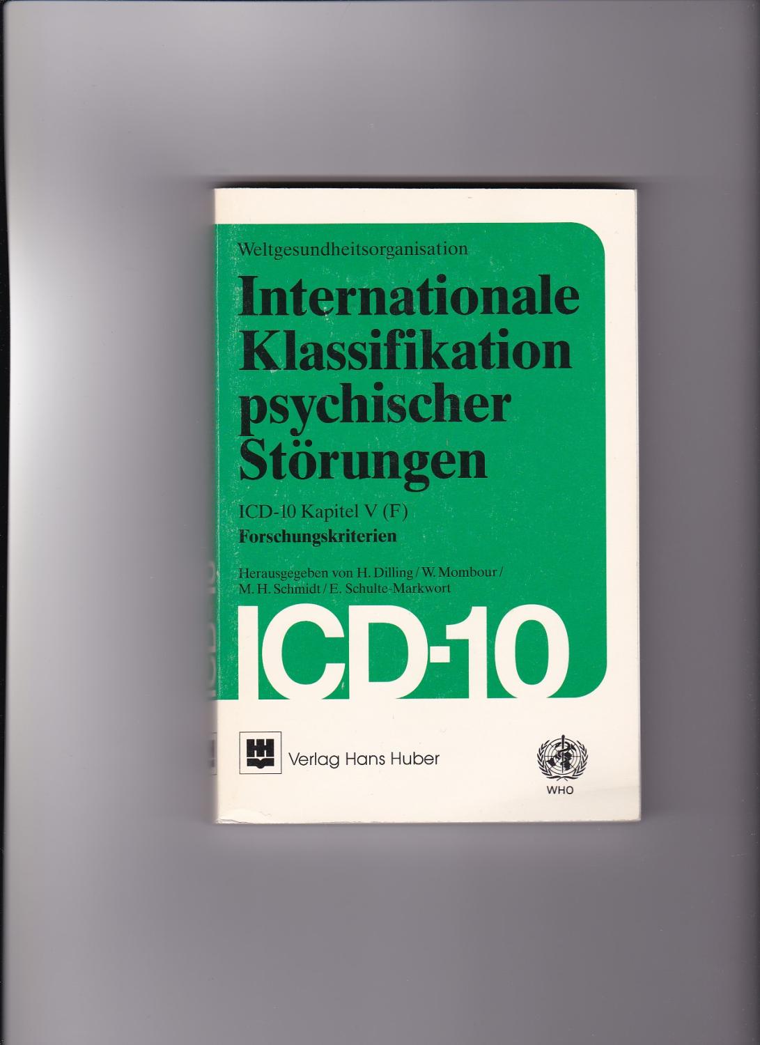 Horst dilling icd 10 zvab