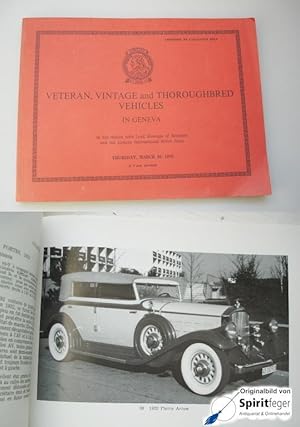 Veteran, Vintage and Thoroughbred Vehicles in Geneva