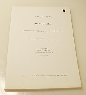 Heilmittel - 5. Lieferung, Buch 6/7 Vögel, Tiere (Anhänge dazu in Lieferung 6))