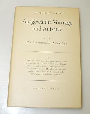 Ausgewählte Vorträge und Aufsätze Band I