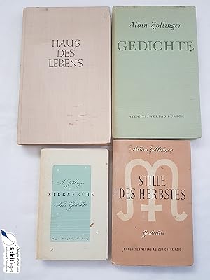 4 Gedichte-Bücher von Albin Zollinger