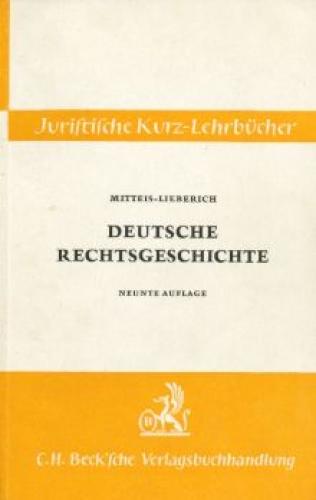 Title: Deutsche Rechtsgeschichte E Studienbuch Juristisch