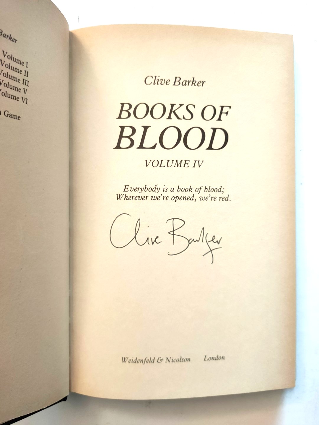 Books of Blood, Volume IV - Barker, Clive