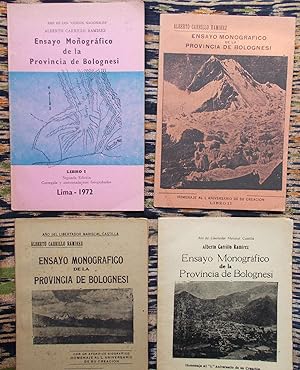 Ensayo Monografico de la Provincia de Bolognesi,4 Vols.