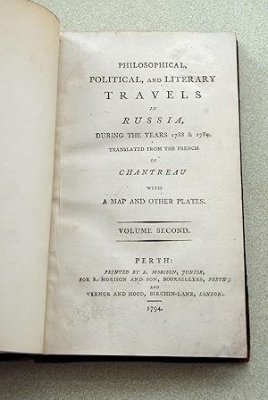 Philosophical, Political and Literary Travels in Russia during the Years 1788 & 1789,