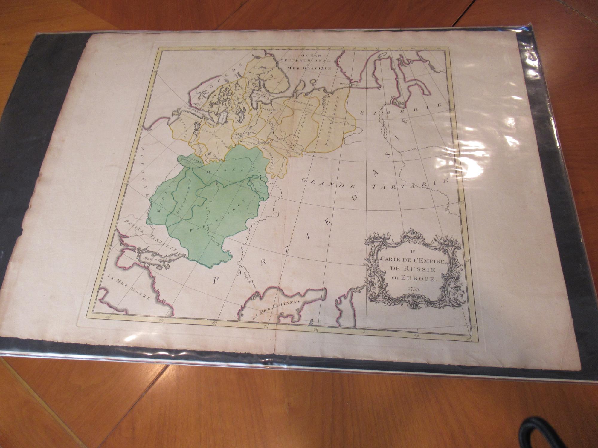 1e Carte De Lempire De Russie En Europe 1755
