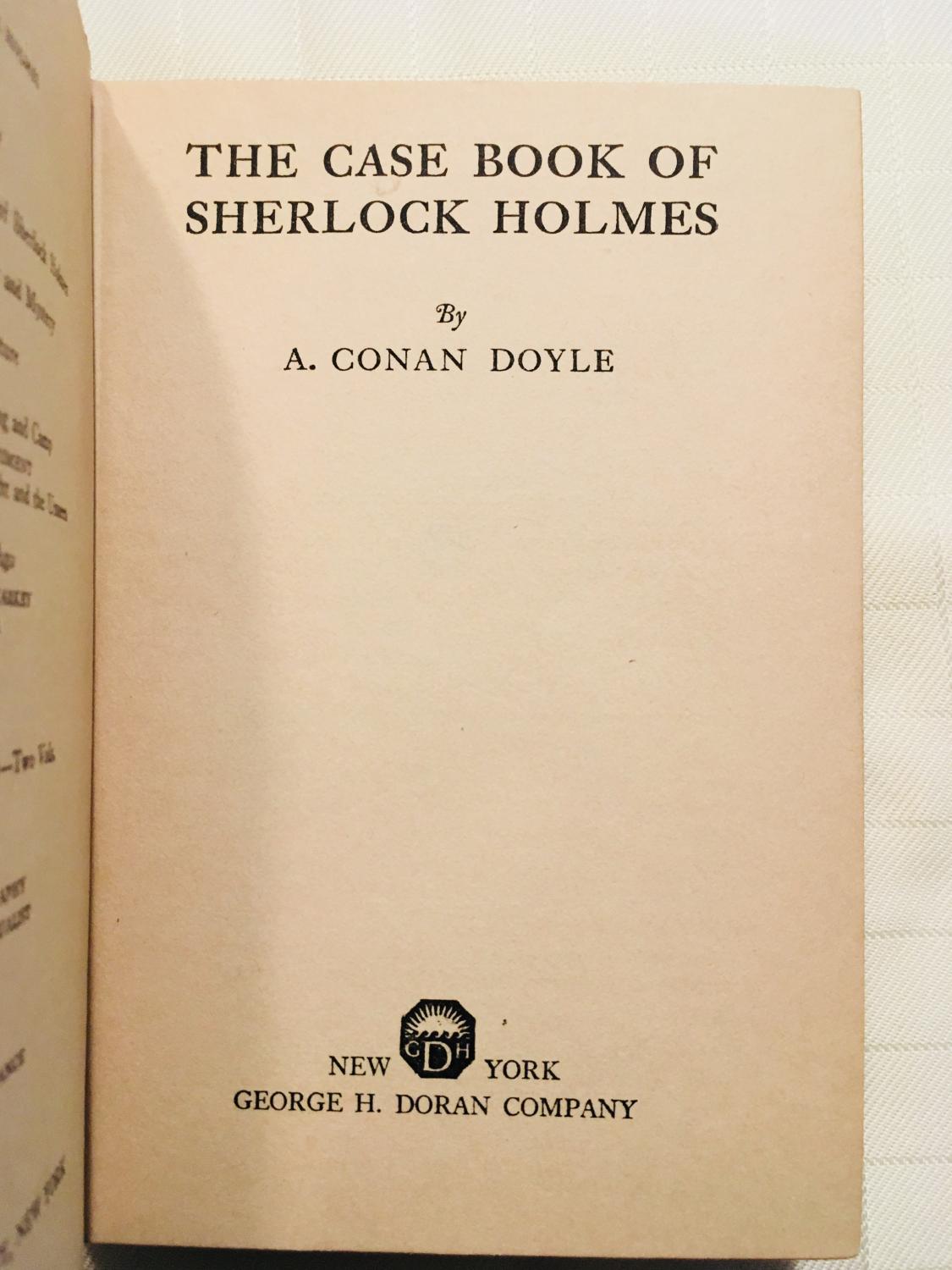 the case book of sherlock holmes series the case book of sherlock holmes series