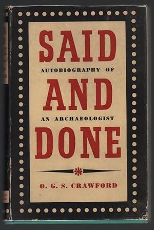 Said and Done: The Autobiography of an Archaeologist