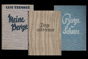 Konvolut von 3 Schriften: 1. Meine Berge. 2. Berge im Schnee. 3. Berge und Heimat. 3 Bde.