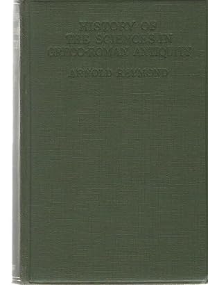 History of the Sciences in Greco-Roman Antiquity