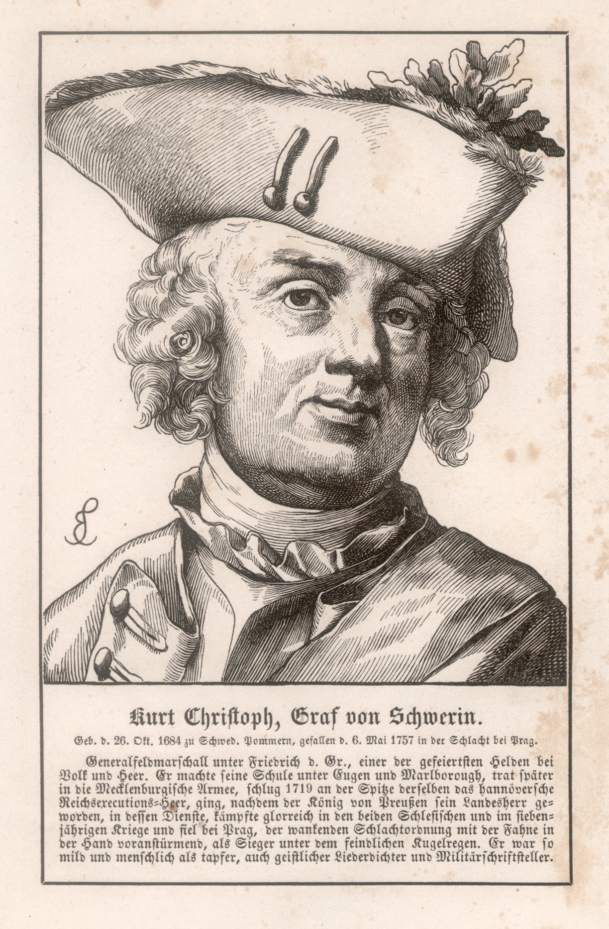 feldmarschall schwerin ZVAB