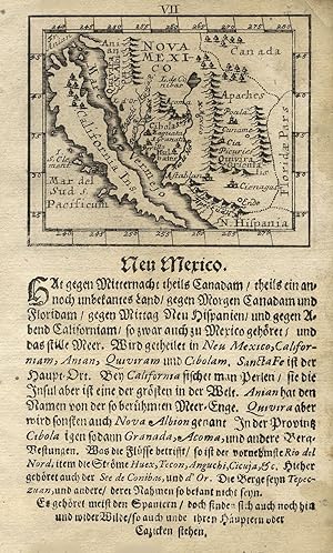 Kupferstich- Karte, bei Joh. Ulrich Müller in Ulm, ohne Titel ( without title ).