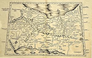 Hschn.- Karte, aus Ptolemäus "Geographicae enarrationes", ohne Titel, rückseitig "Asiae Tabvla qu...