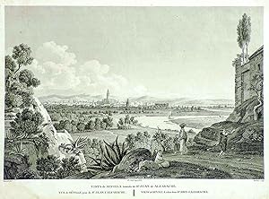 Gesamtansicht, "Vista de Sevilla tomada de St. Juan de Alfarache".