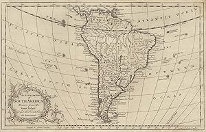 Kupferstich- Karte, v. G. Rollos, "An accurate Map of South America Drawn from the Sieur Robert .".