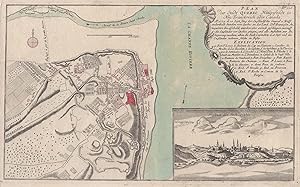 Befestigungsgrundriß, "Plan der Stadt Quebec . A° 1759 .".