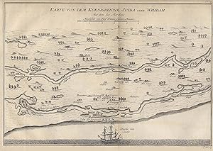 Kupferstich- Karte, v. Bellin, "Karte von dem Koenigreiche Juida oder Whidah".