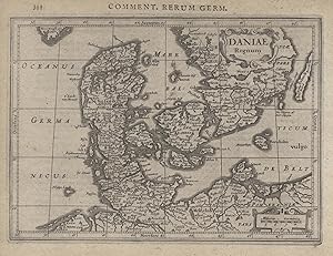 Kst.- Karte, b. Bertius n. Mercator, "Daniae Regnum".