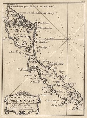 Kst.- Karte, von Bellin, "Karte des Eylandes Johann Mayen .".